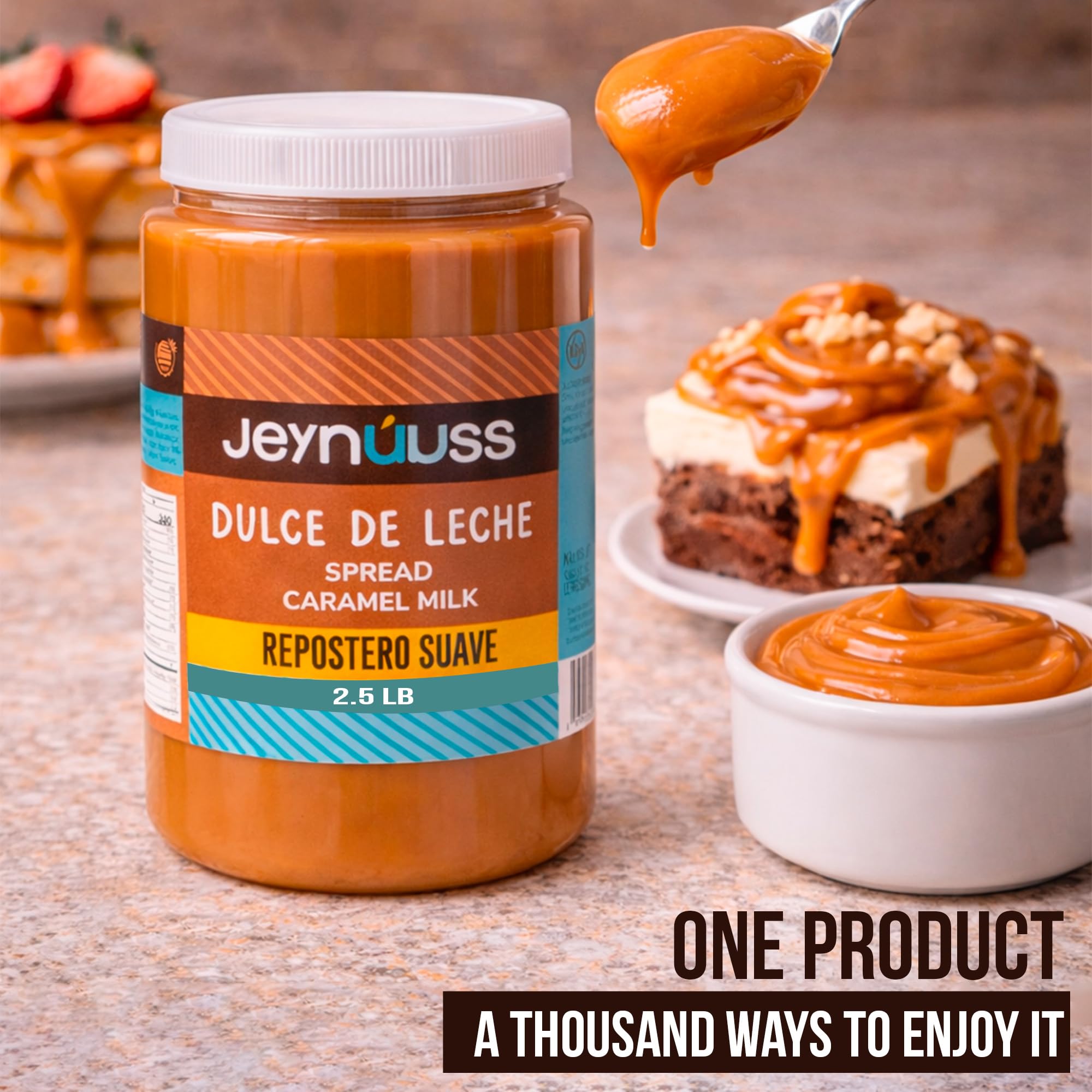 Jeynuuss crepe and waffle spread for breakfast treats