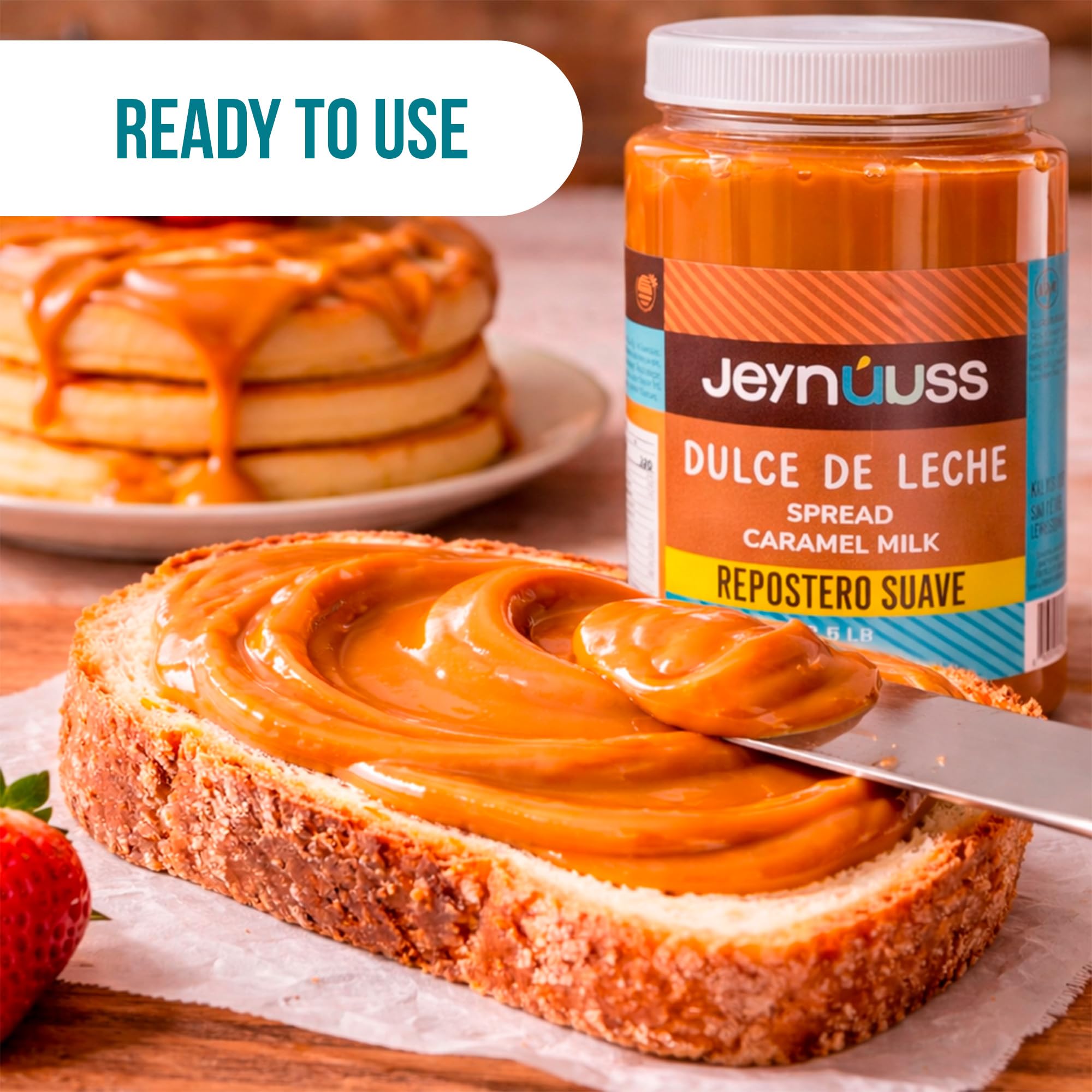 Jeynuuss tres leches topping adds velvety caramel finish
