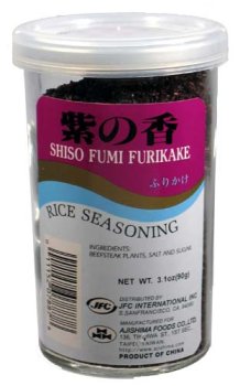 JFC Shiso Fumi Furikake bottle ready to enhance rice bowls