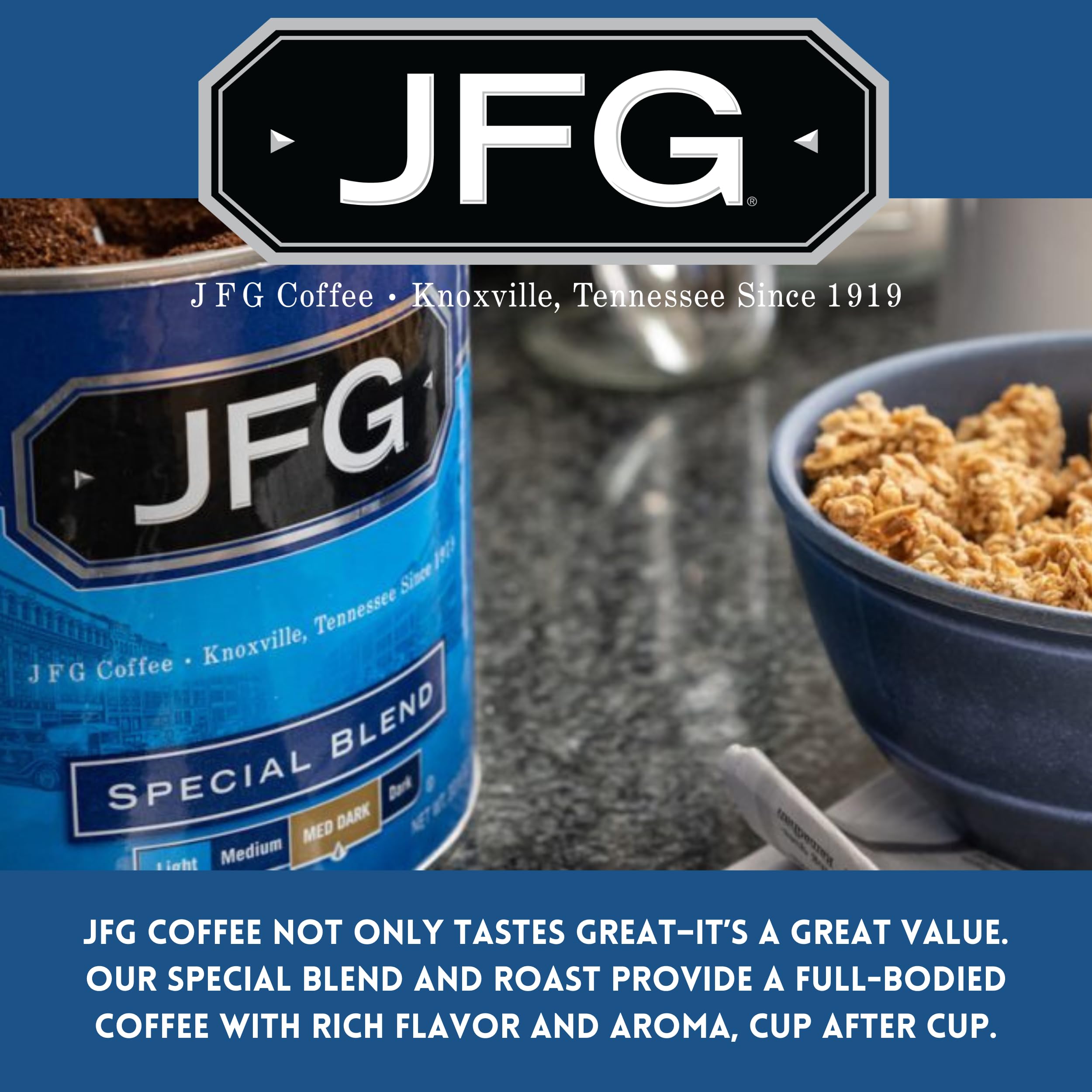 JFG auto-drip compatible pack for quick, easy mornings.