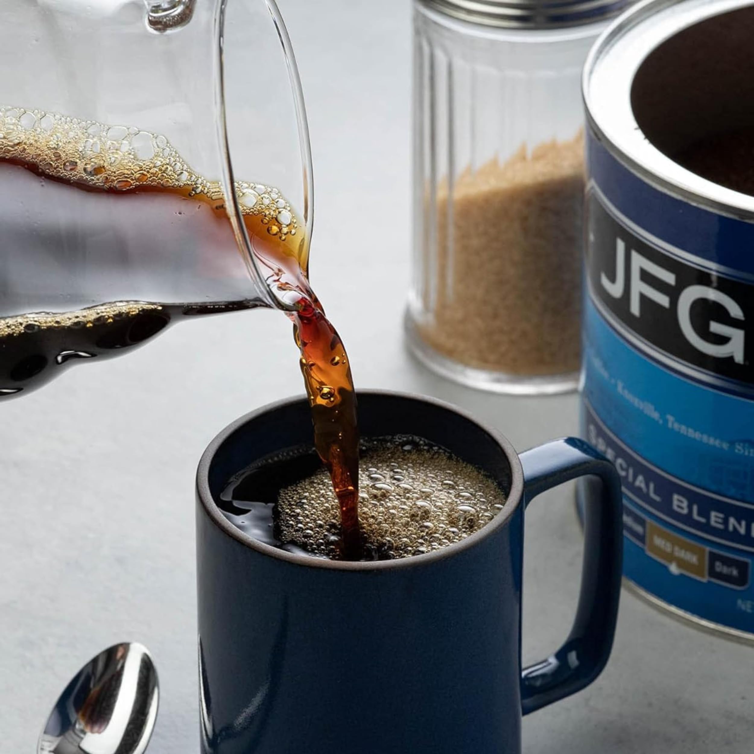 JFG century-long goodness delivering familiar coffee moments.
