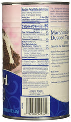J. Hungerford Smith Marshmallow Dessert Topping being poured into a glass for shakes.