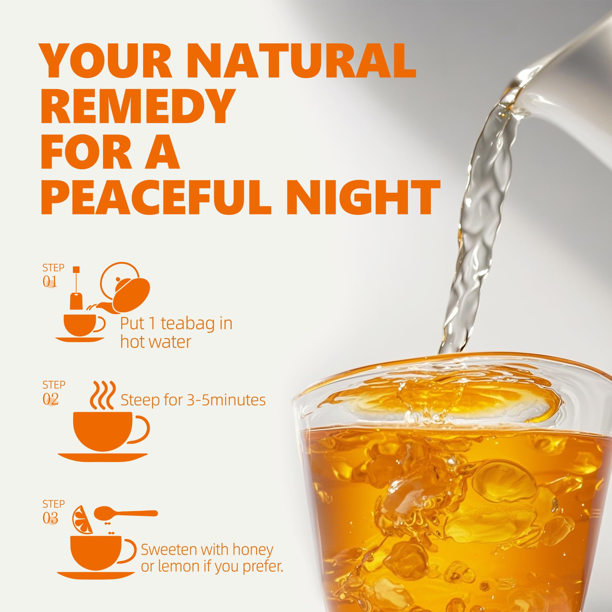 Jiaoming cortisol tea on a bedside table creating a serene, cozy ambiance.