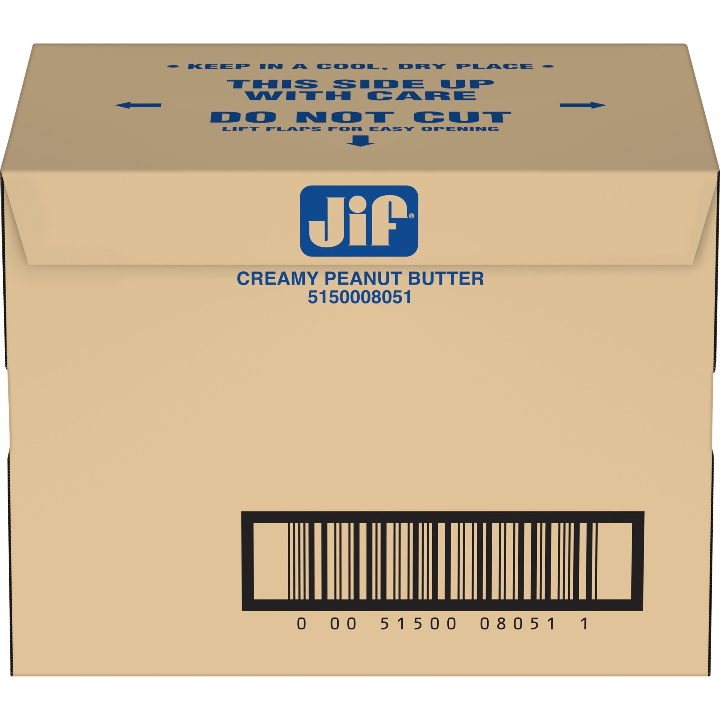 Snack-ready Jif peanut butter portions for quick toast or bagels
