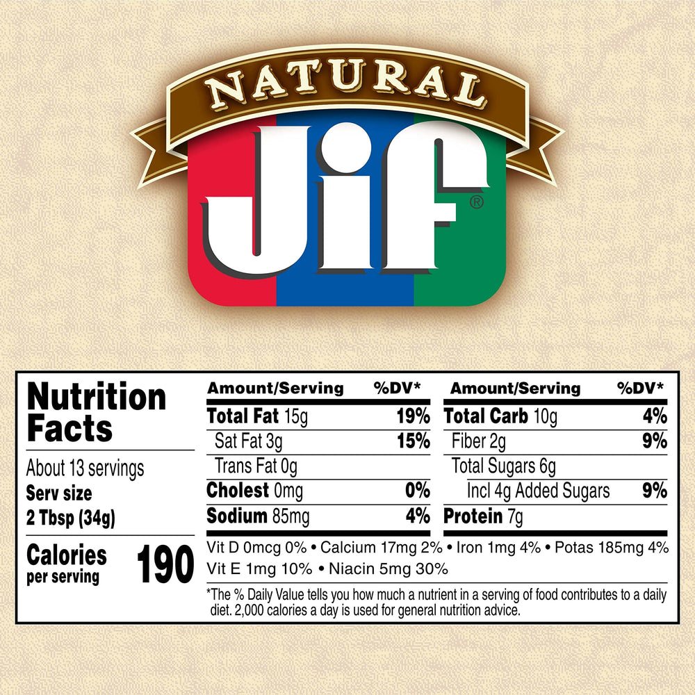 Jif close-up texture shows creamy consistency ideal for quick snacks.