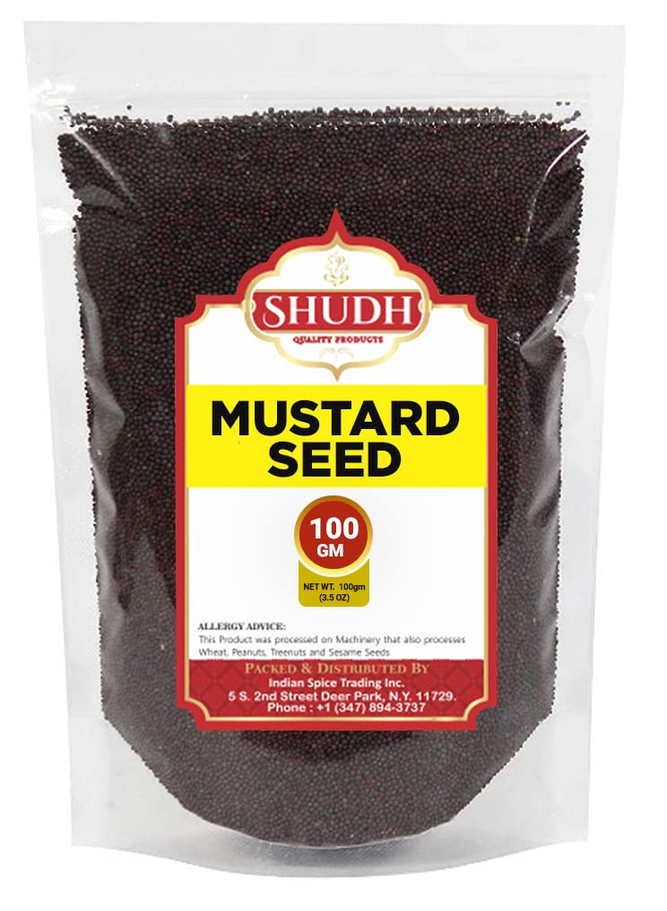 Jimidar Shudh Black Mustard Seeds bottle front, premium whole spice for authentic Indian cooking
