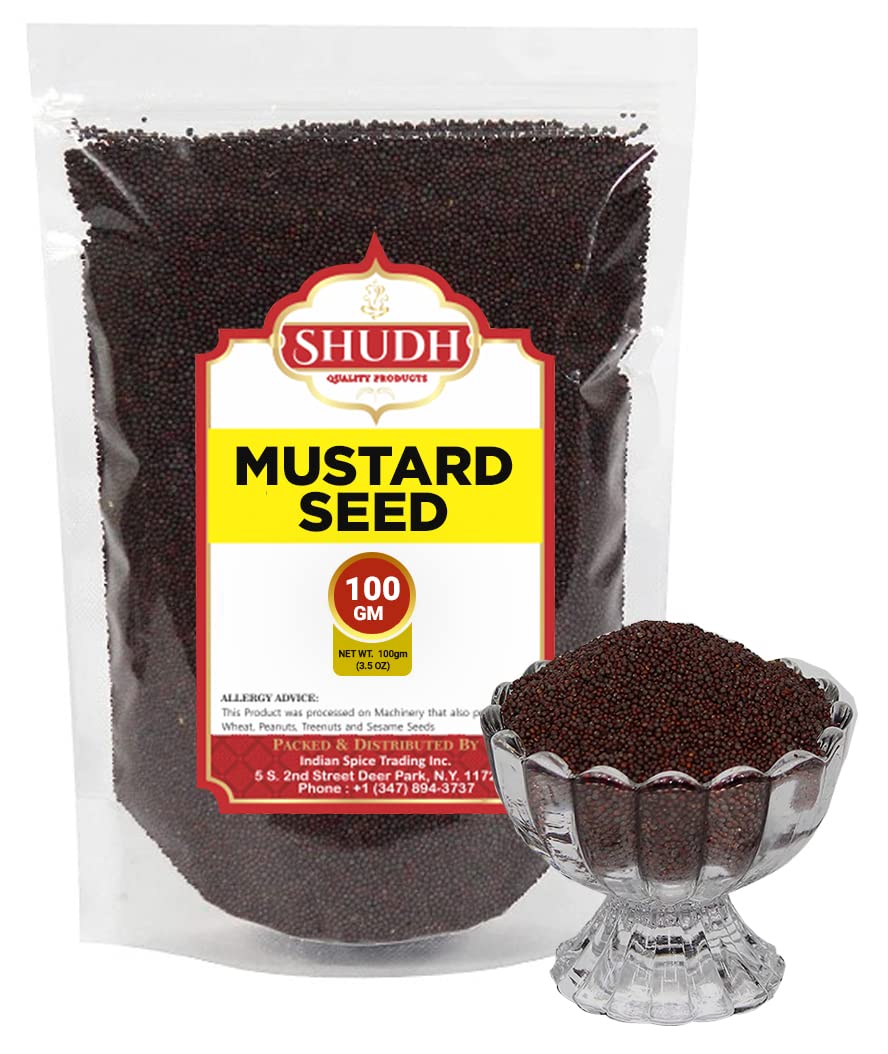 Jimidar Shudh Black Mustard Seeds close-up of grains showing natural seeds and texture