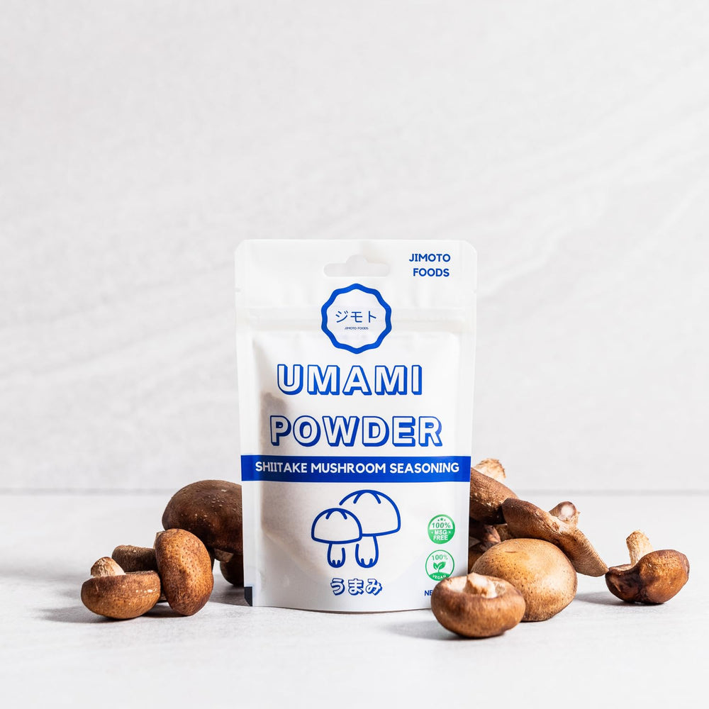 Jimoto Foods Umami Powder is vegan and MSG-free seasoning.