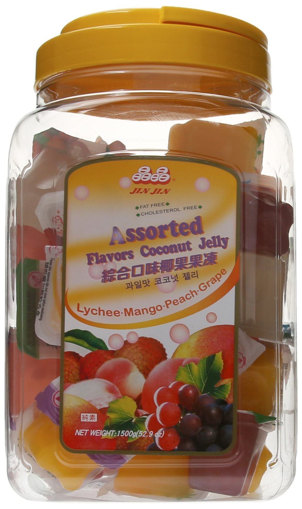 JIN JIN jelly cups lychee flavor for a light refreshing snack