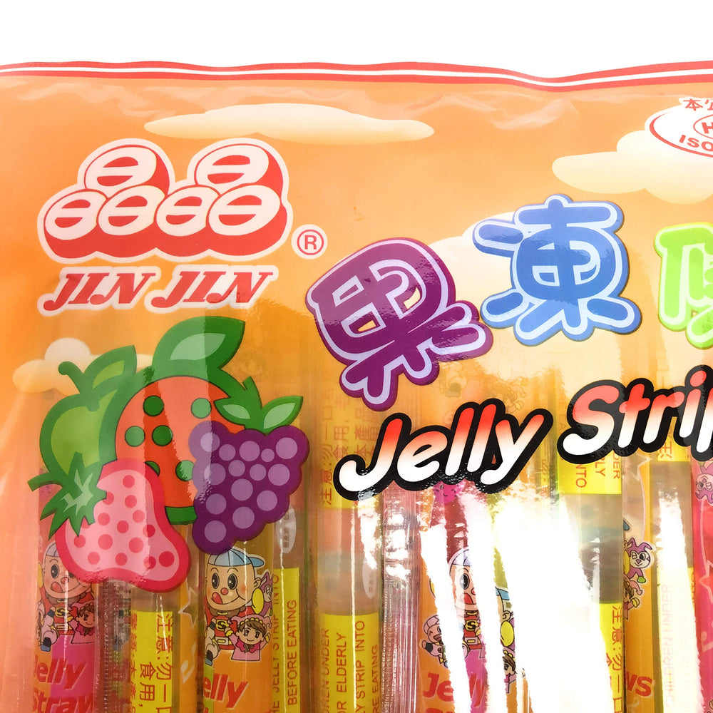 Jin Jin Jelly Strip serving idea on plate for gatherings.