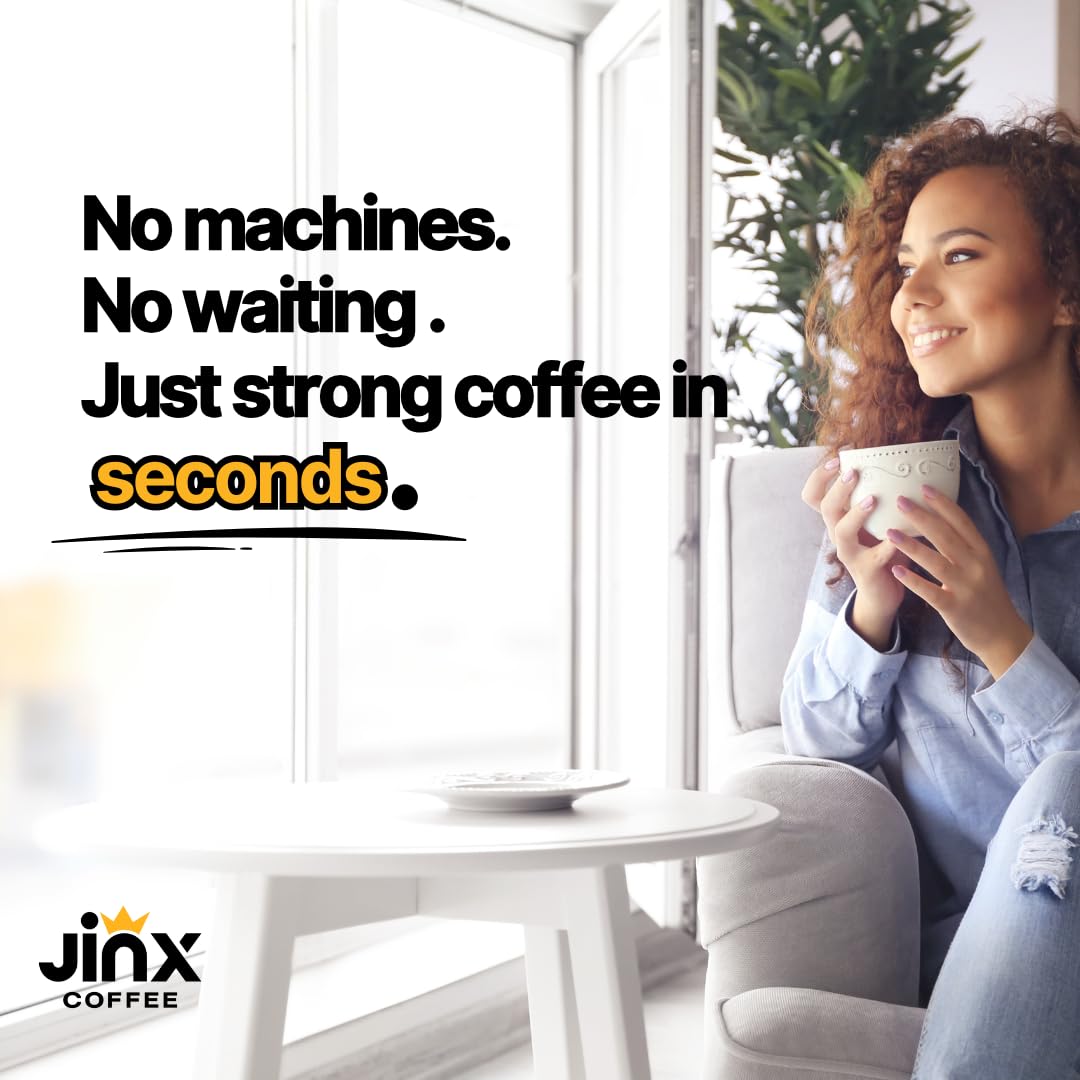 Jinx Coffee Concentrate glass with ice showcases refreshing iced coffee.