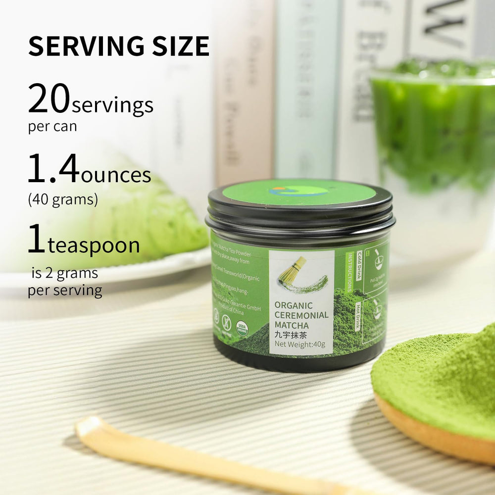 Jiuyu matcha whisking ceremony for traditional preparation and smooth texture.