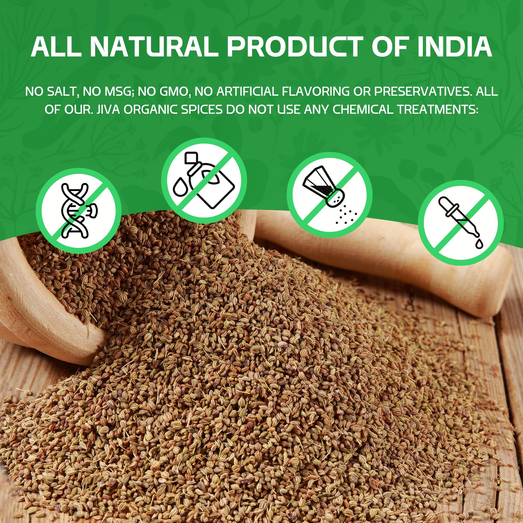 Ajwain seeds in Indian-cuisine setup suggesting traditional recipes