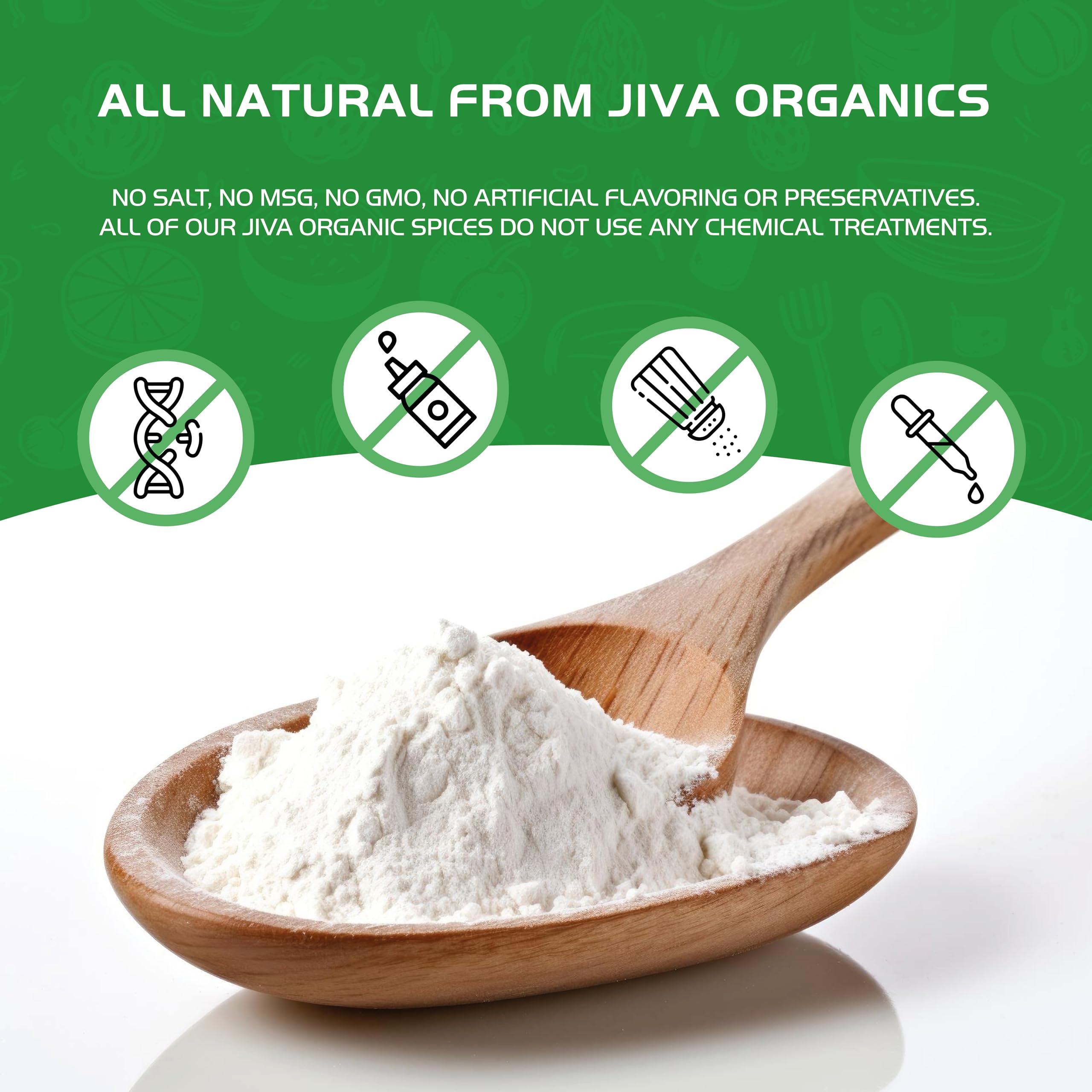 Jiva Organics arrowroot product of India label on packaging