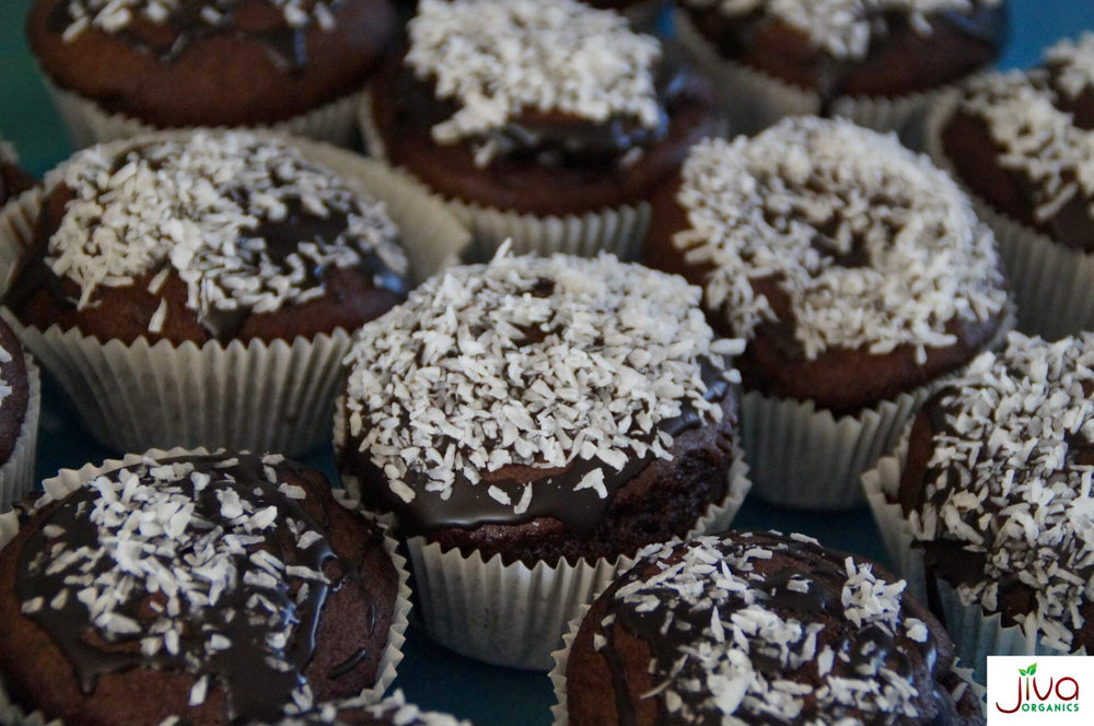 Jiva Organics baking ingredient for rich texture and natural sweetness.