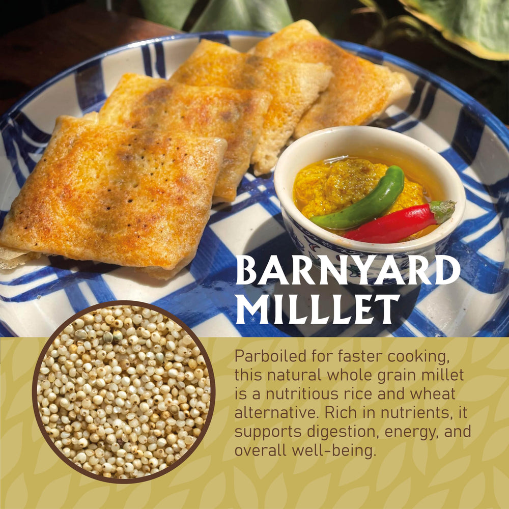 Dosa batter using Jiva Organics millet as gluten-free base
