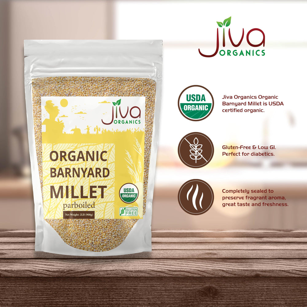 Upma bowl featuring Jiva Organics millet for savory breakfast versatility