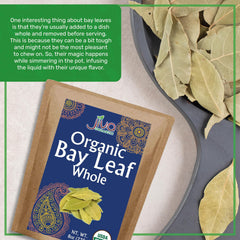 Bay leaves from Jiva Organics ideal for enriching curries and sauces.