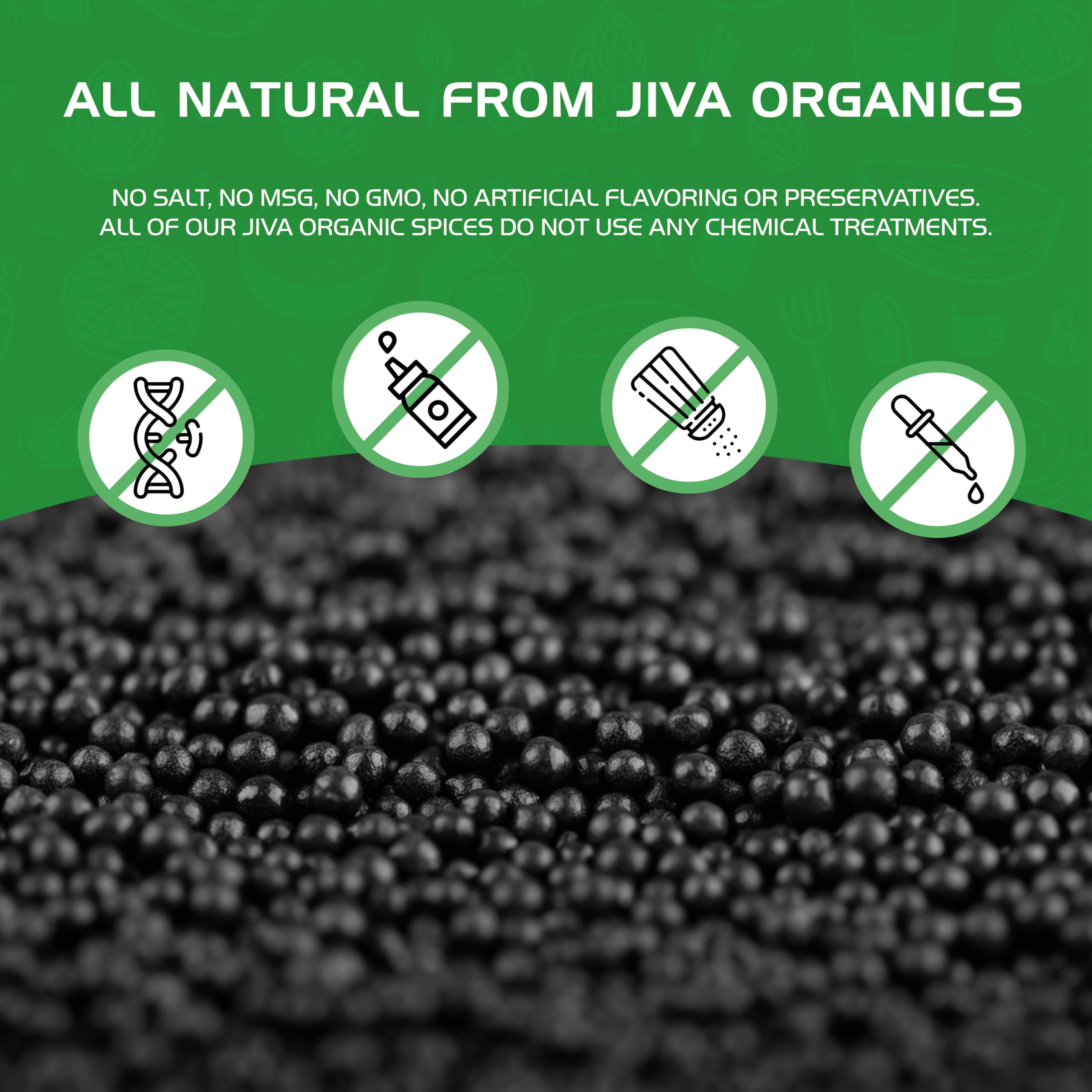 Jiva Organics Black Mustard Seeds as pantry staple