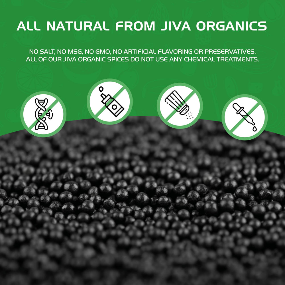 Jiva Organics Black Mustard Seeds as pantry staple
