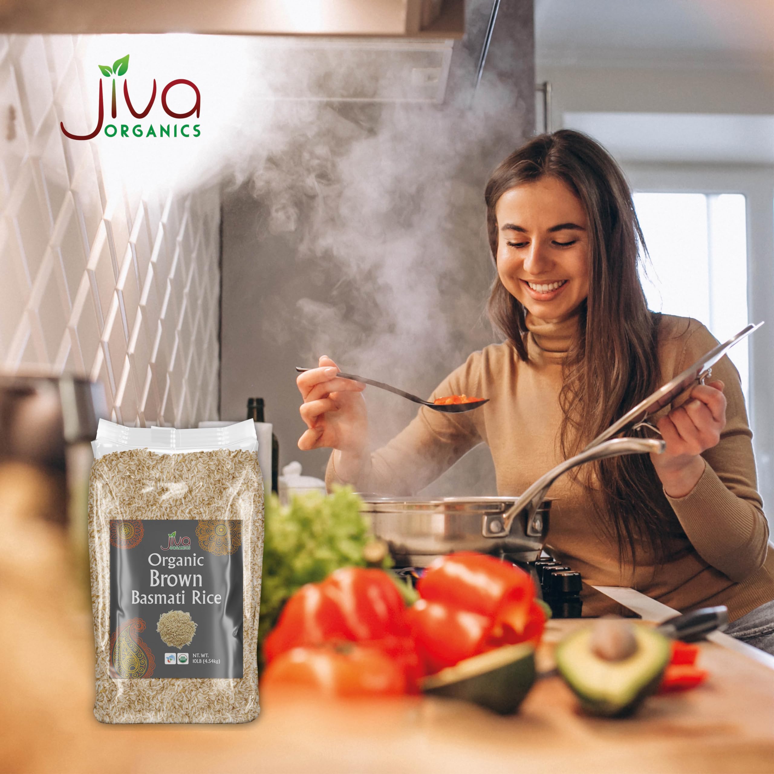 Cooking-ready grains suggest simple, reliable preparation for fragrant meals.