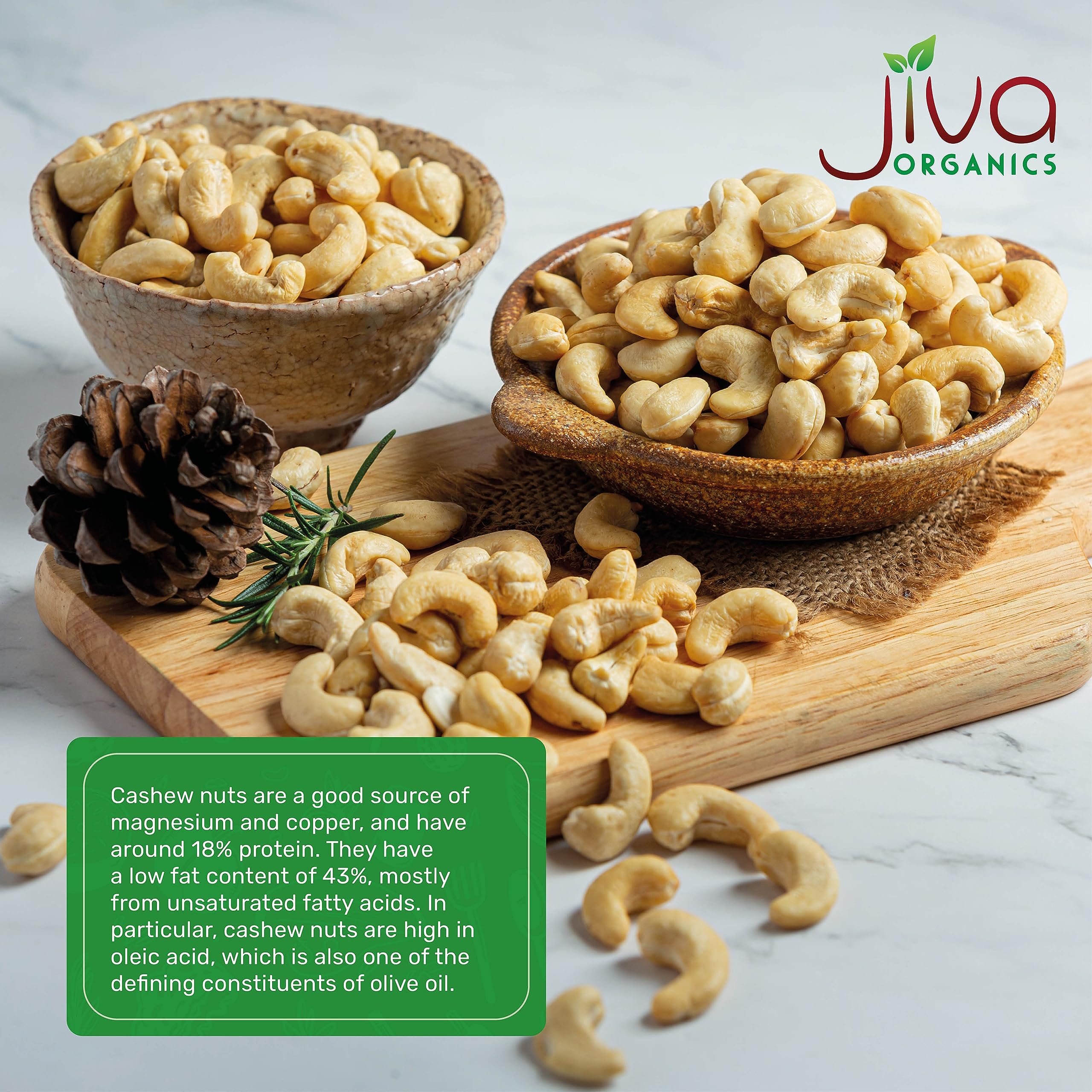 Jiva Organics cashews milk prep as a creamy dairy-free base