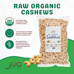 Jiva Organics cashews snackful handful ready for quick energy