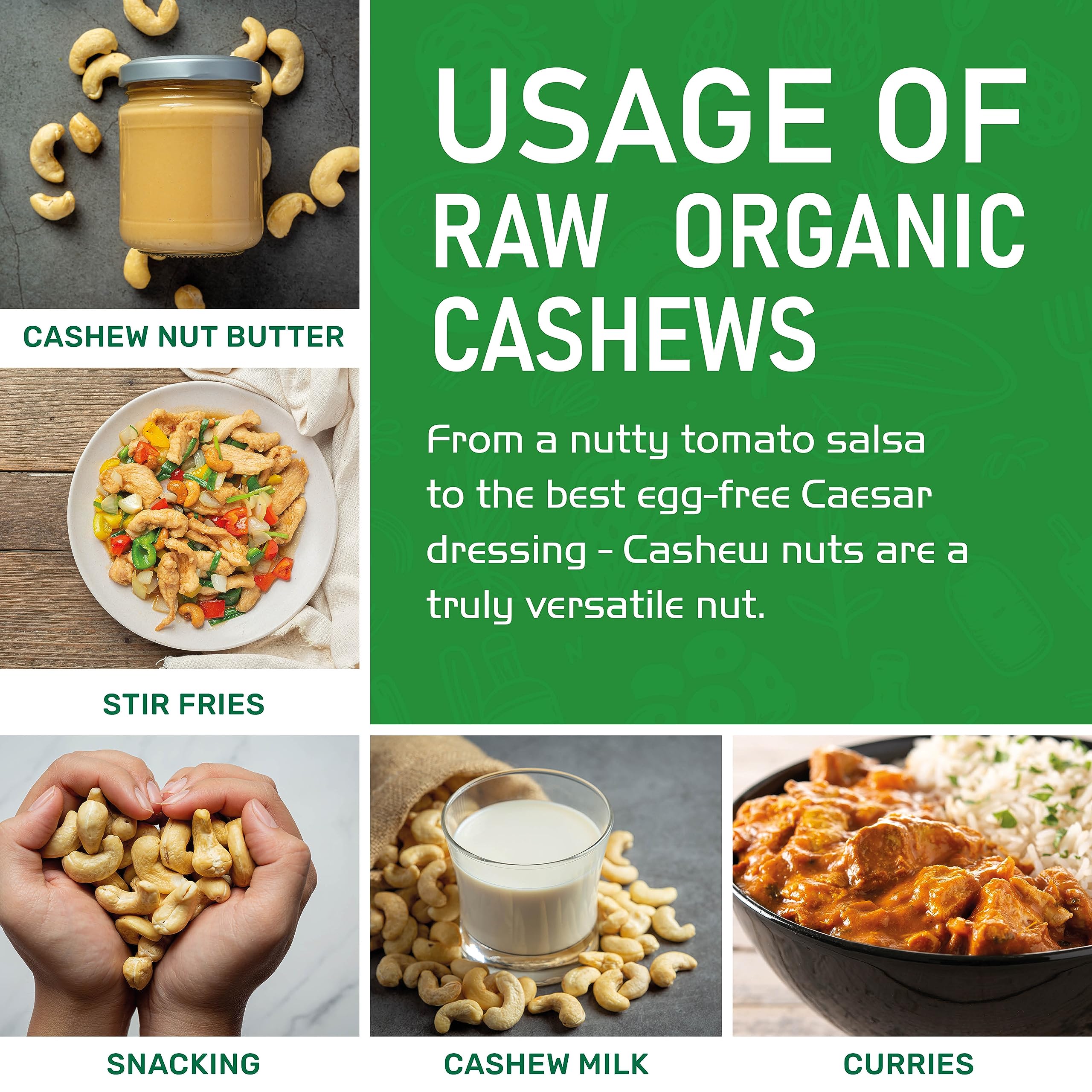 Jiva Organics cashews vegan-friendly snack suitable for plant-based meals