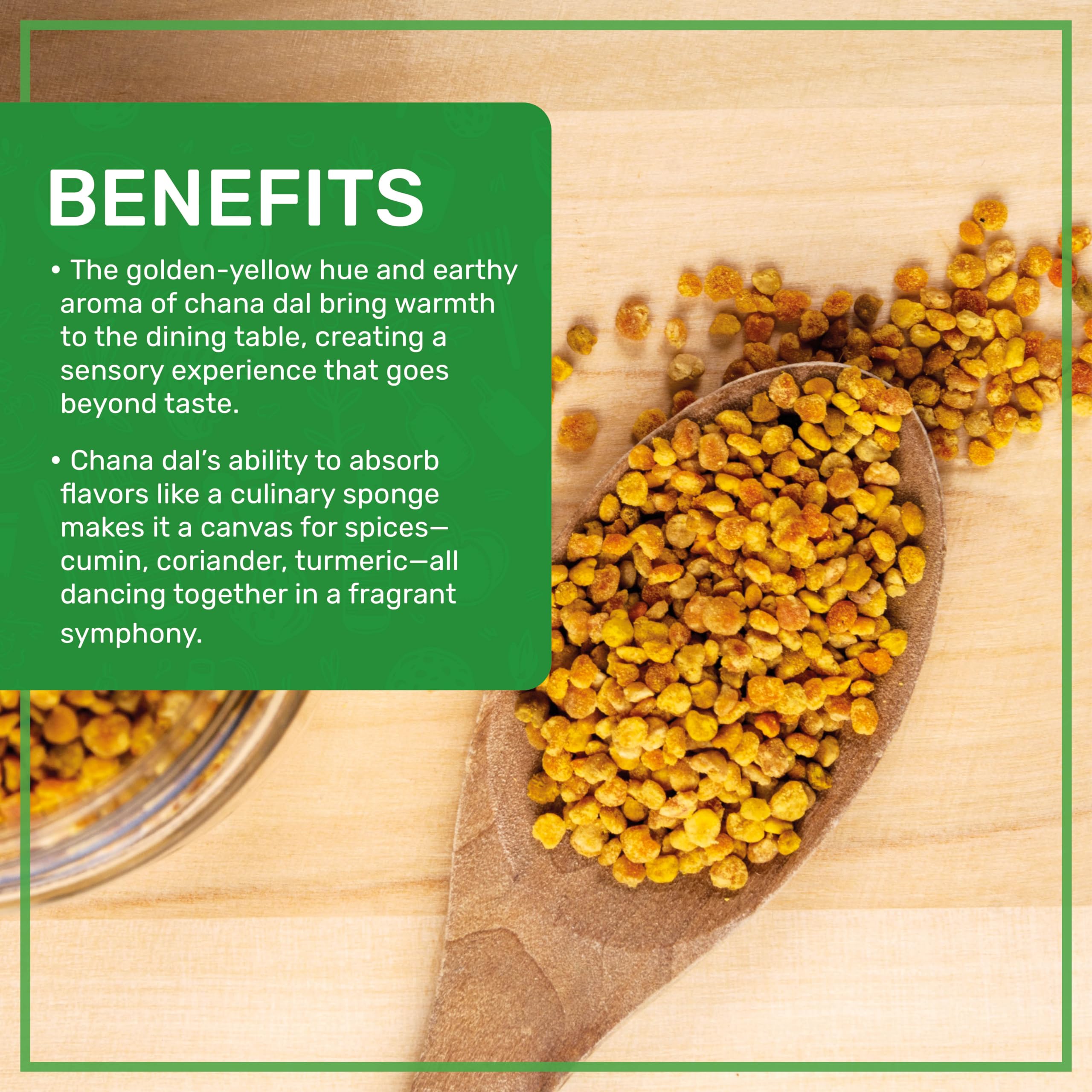 Cooked Jiva Organics Chana Dal served in a bowl.