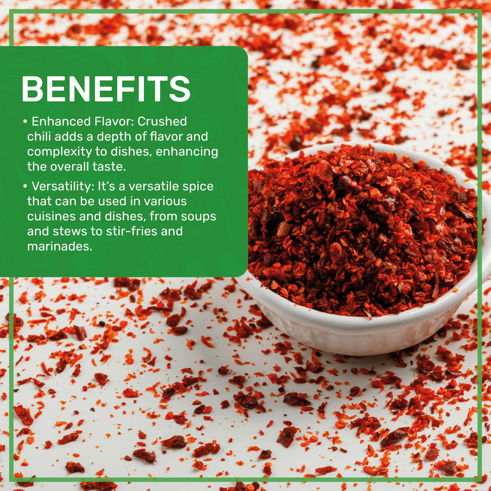 Jiva Organics chili flakes on pasta to enhance flavor and heat