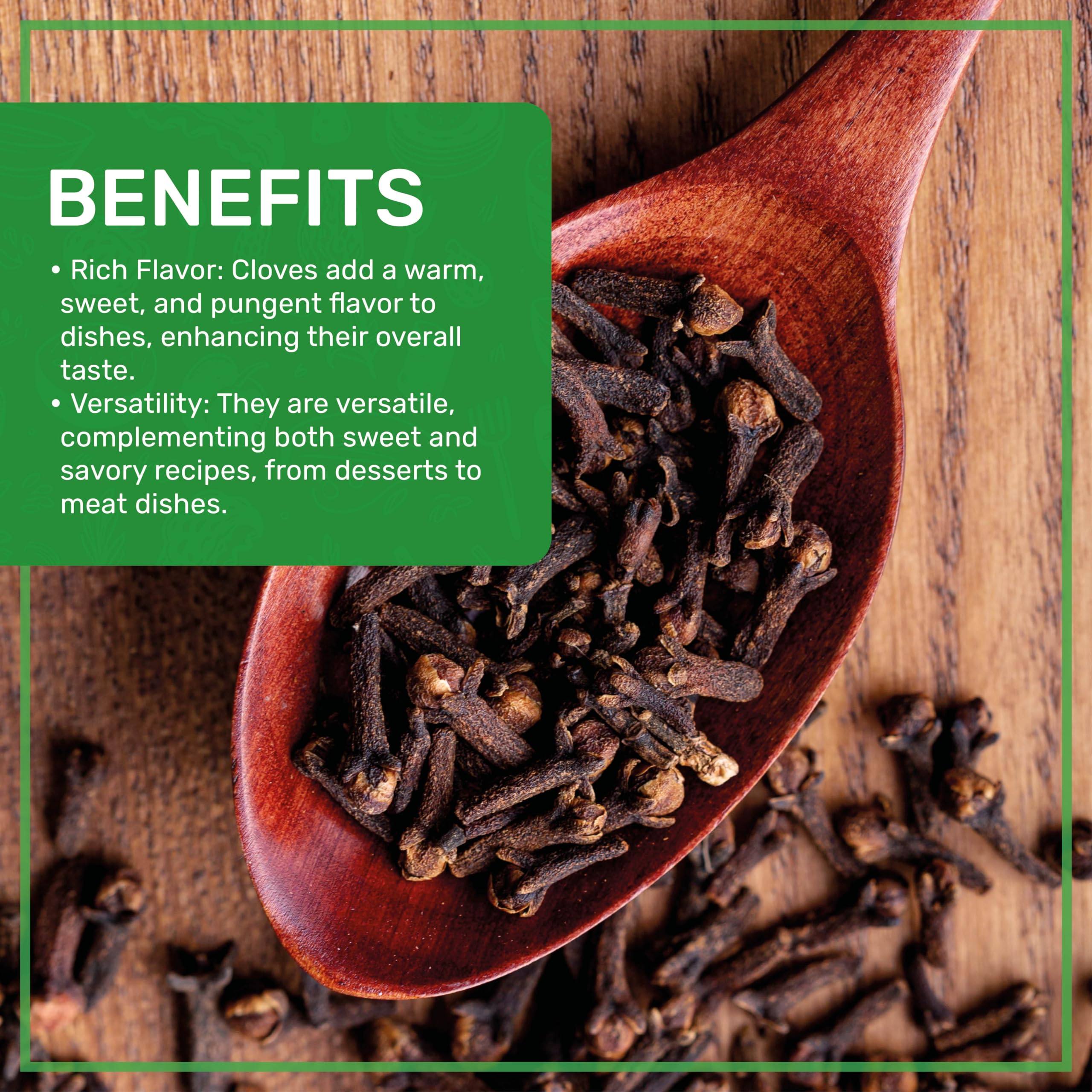 Jiva Organics cloves in baking spice blends like garam masala.