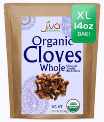 Jiva Organics whole cloves bulk bag for long-lasting freshness and versatile cooking use