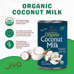 Jiva Organics unsweetened coconut milk for desserts and sauces