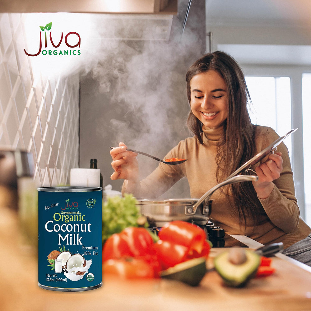 Jiva Organics pack of 12 cans provides pantry convenience