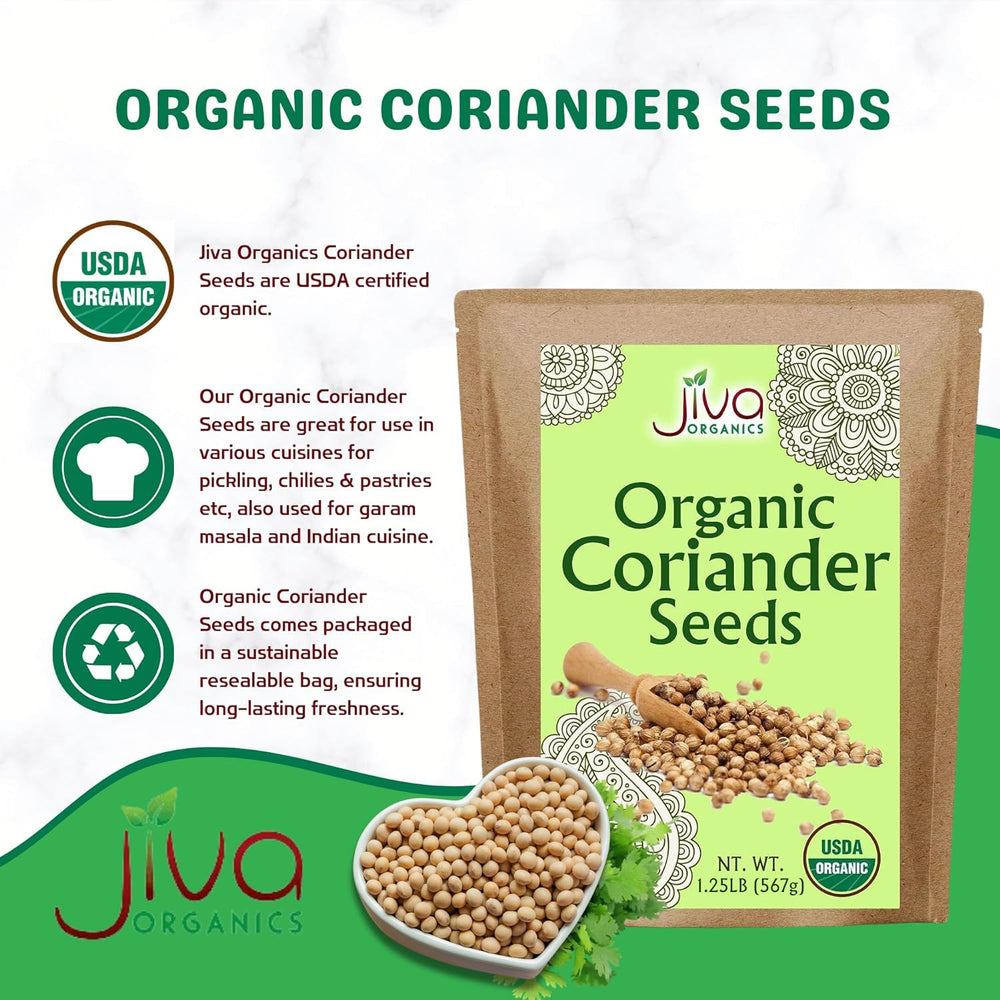 Aroma and flavor of Jiva Organics coriander seeds enhancing curries