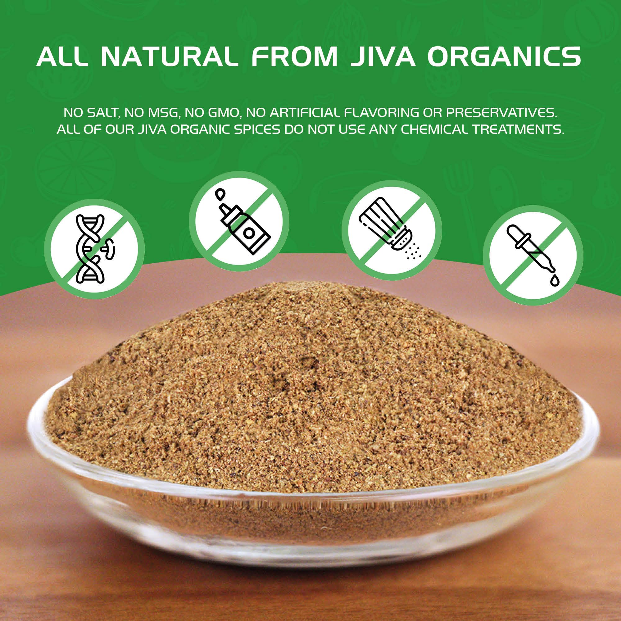 Jiva Organics cumin powder from India highlighting origin