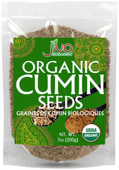 Jiva Organics whole cumin seeds closeup highlighting aroma and purity.