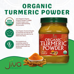 Jiva Organics Curcumin Content 3 Percent, high curcumin turmeric for golden milk