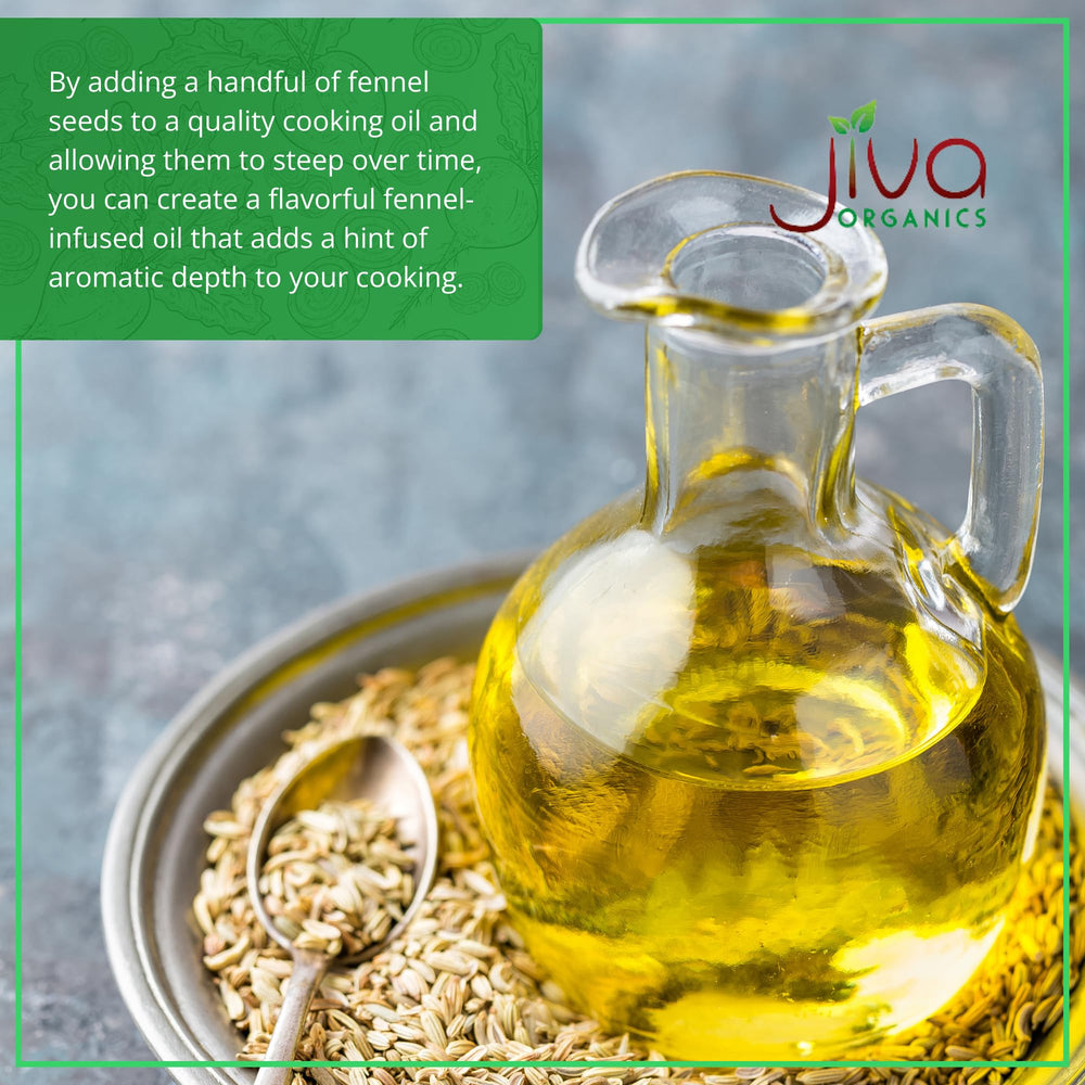 Jiva Organics fennel seeds tea infusion with soothing aroma