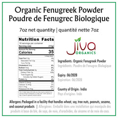 Fenugreek powder pour in a bowl highlights aroma for curries.