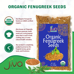 Sprouting fenugreek seeds in jar for fresh salads