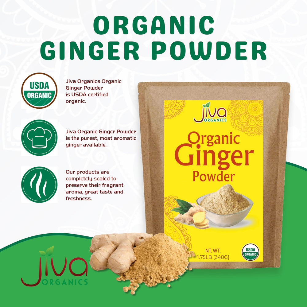 Jiva Organics aromatic-jar ginger powder preserves freshness in kitchen