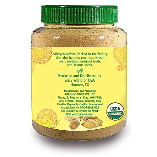 Jiva Organics resealable ginger powder jar preserves aroma