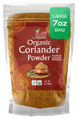 Jiva Organics ground coriander powder bottle shows pure aroma for vibrant dishes