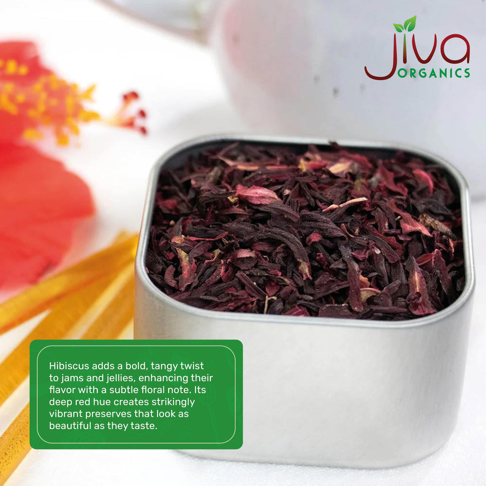 Jiva Organics hibiscus perfect for jams and syrups.