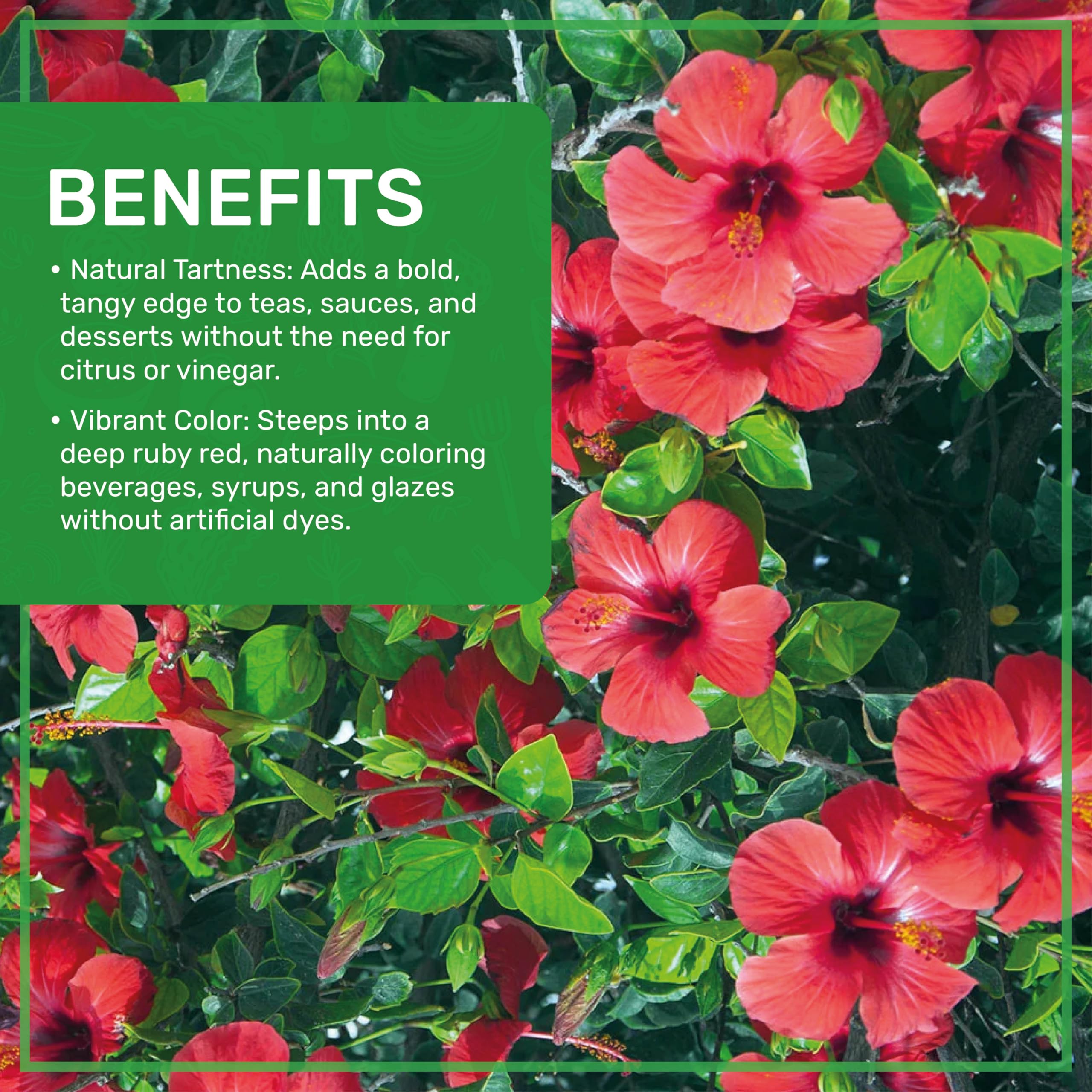Jiva Organics hibiscus flowers sourced from India.