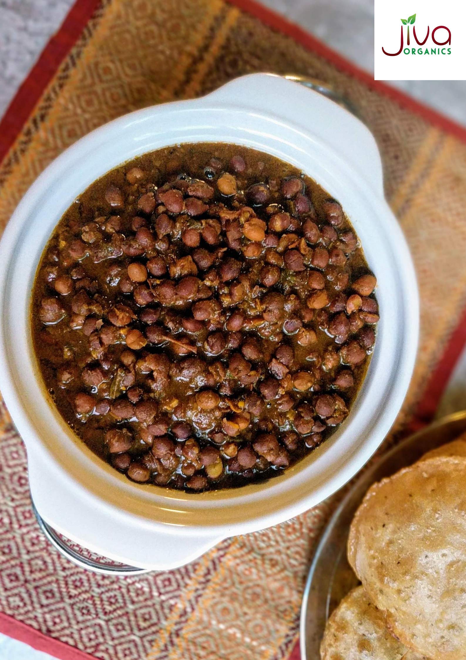 Jiva Organics Kala Chana curry dish showing vibrant spices and hearty texture