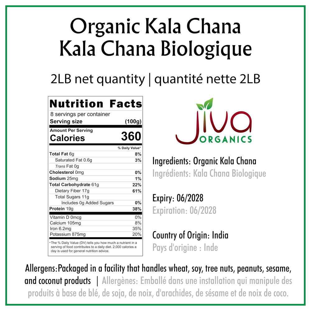 Jiva Organics Kala Chana dry chickpeas closeup highlighting earthy color and texture