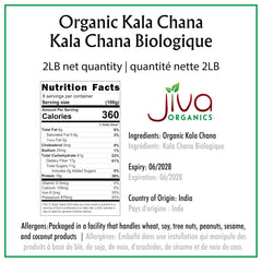 Jiva Organics Kala Chana dry chickpeas closeup highlighting earthy color and texture