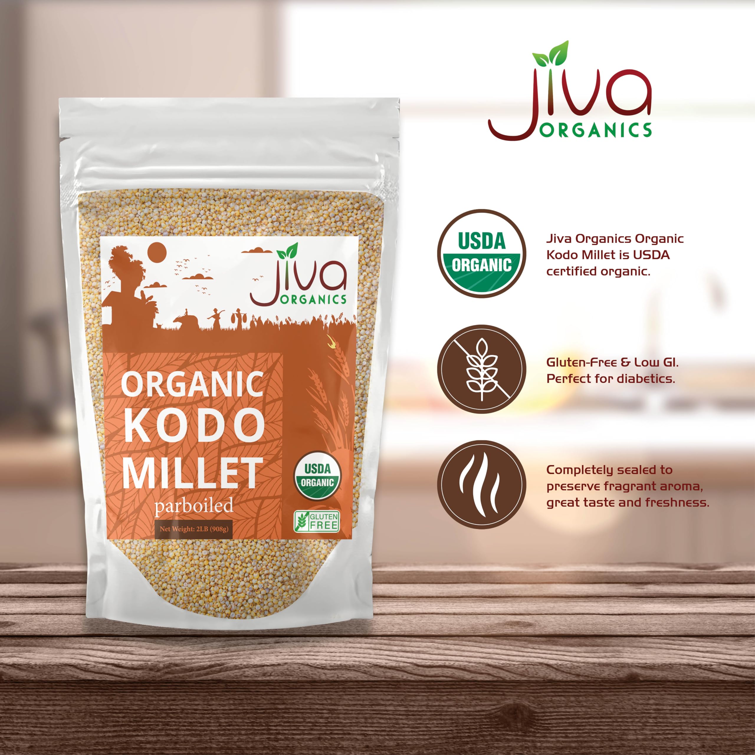 Khichdi prepared with Jiva Organics Kodo Millet and vegetables